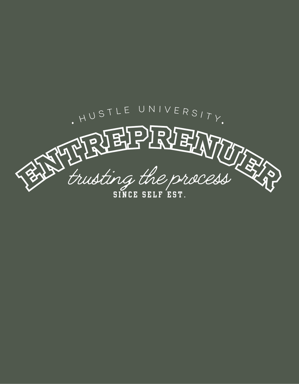 The Hustle University Entrepreneur Crop Hoodie